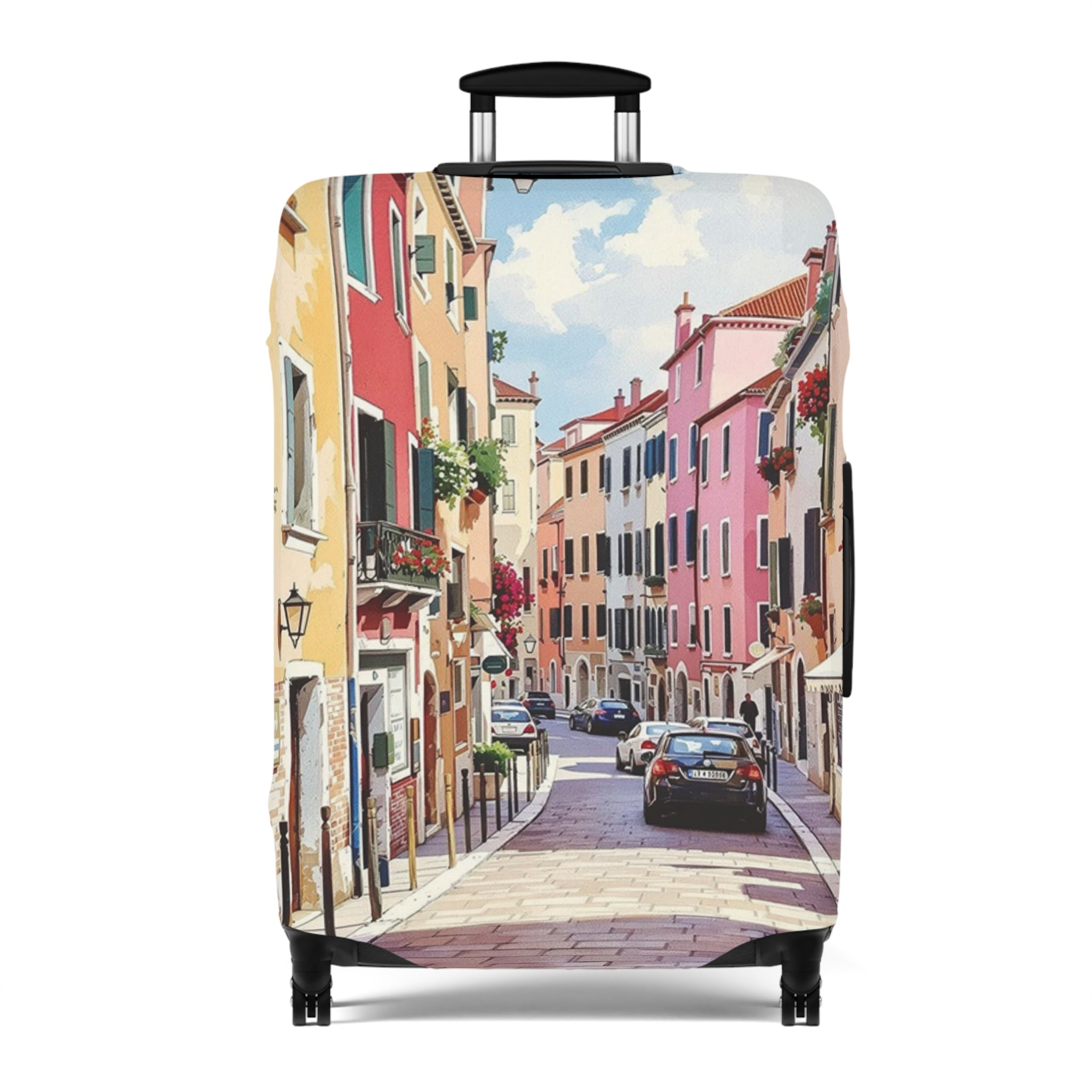 Vibrant Venice Luggage Cover - Stylish Suitcase Protector for Travel Lovers and Personalized Gifts for Wanderlust - Rosetta Creative Boutique